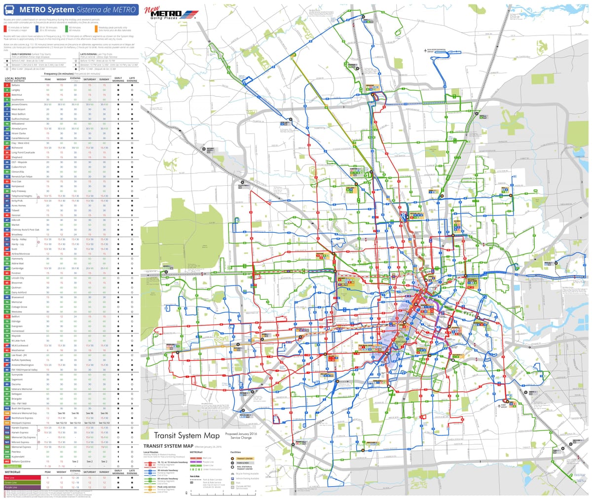 Houston bus system map | Houston Map 360