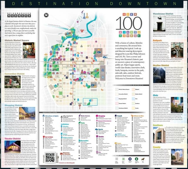 Houston sightseeing map