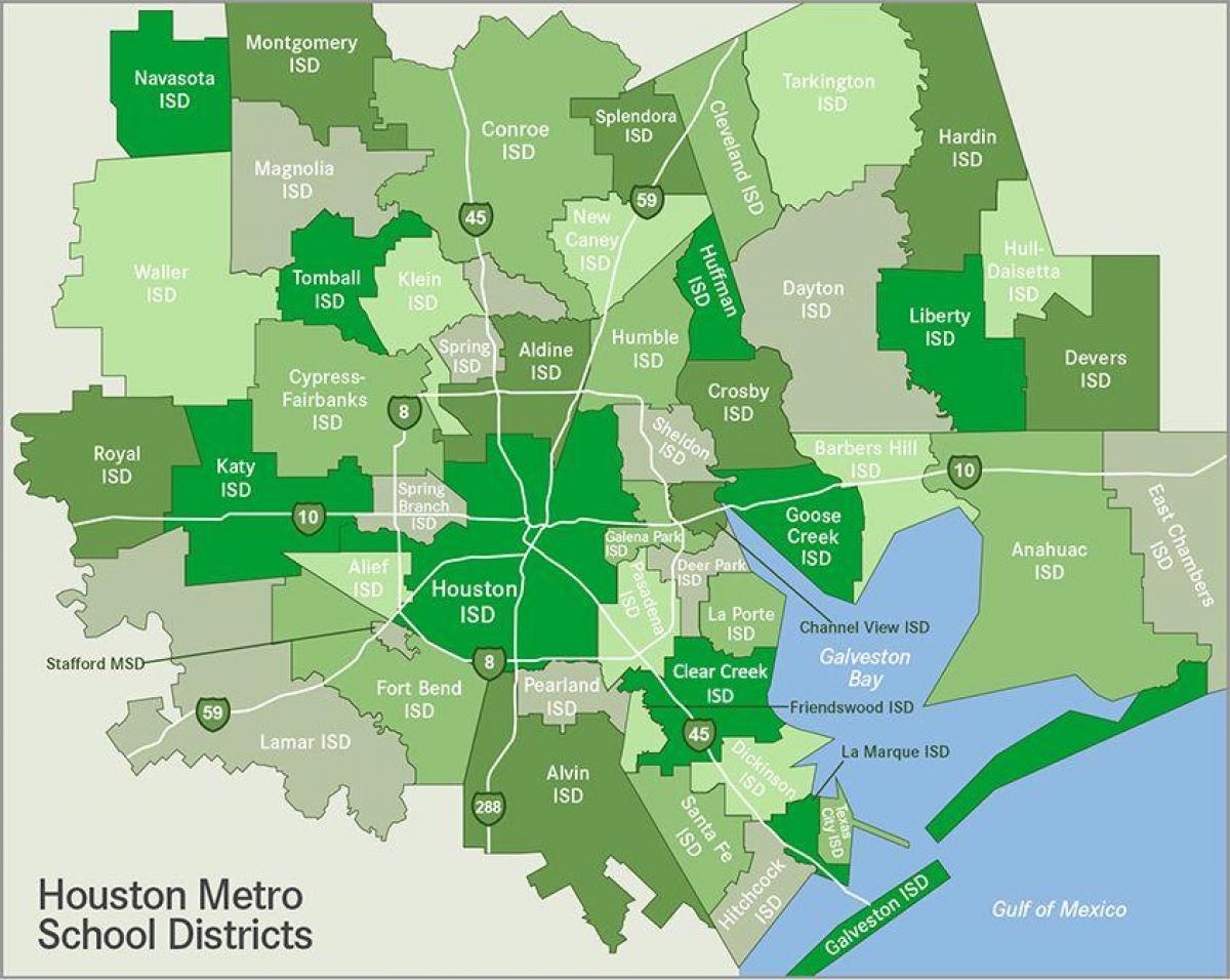 Houston district map